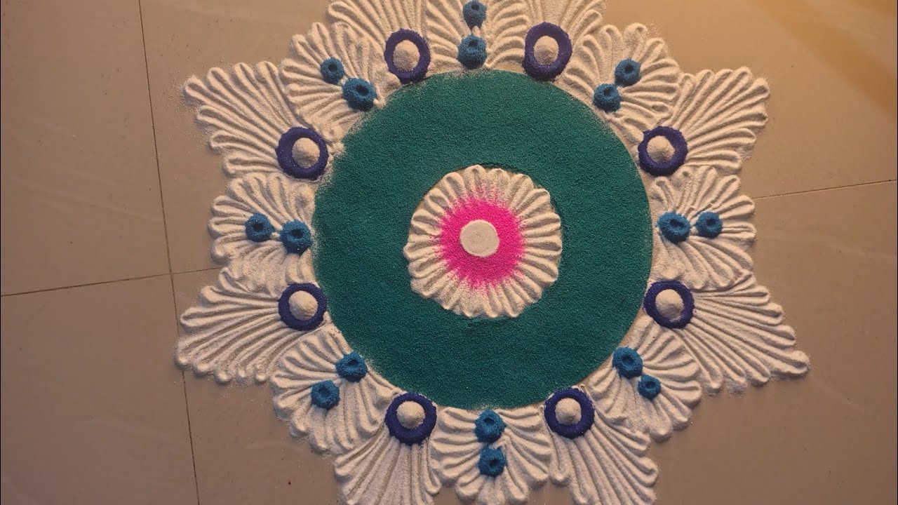    2  Rangoli s.  In one video//simple rangoli design//easy rangoli design #rangoli