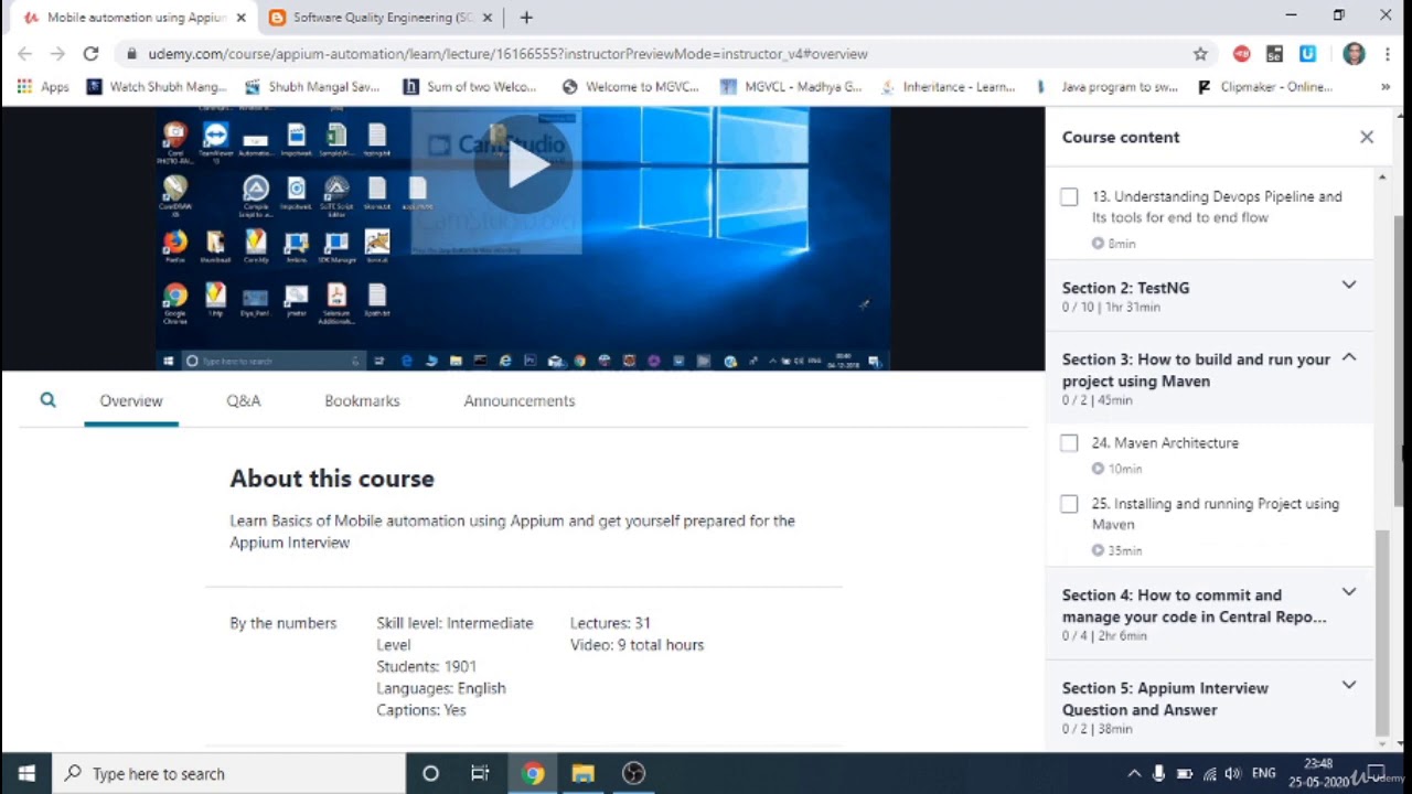 Mobile automation using Appium for SDET - Bootcamp - learn Mobile Testing