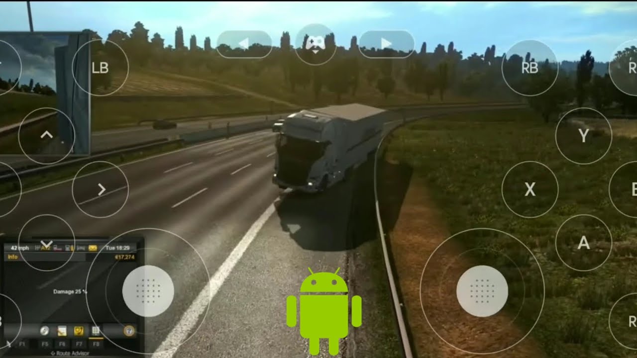 Euro Truck Simulator 2 on Android with Geforce Now !!!! Ultra Max settings 400% resolution 1080p
