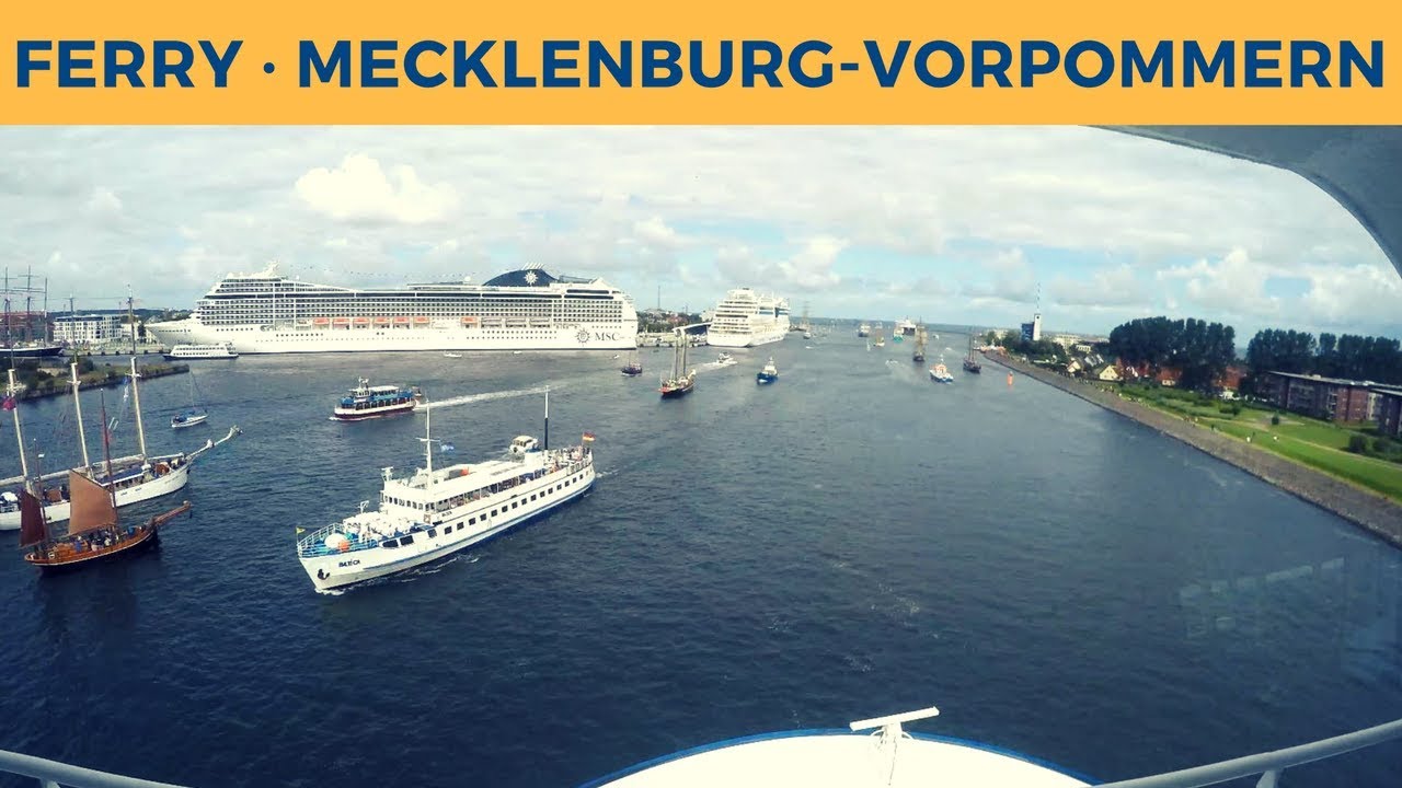 Timelapse video of Hanse Sail Rostock 2017, ferry MECKLENBURG-VORPOMMERN (Stena Line)