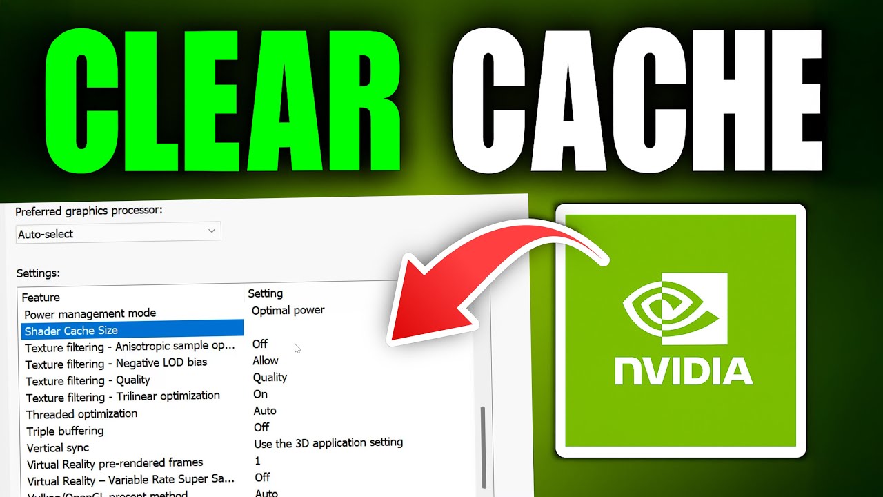 HOW TO CLEAR NVIDIA SHADER CACHE to FIX Game Stutter & Performance Issues - NEW 2026✅