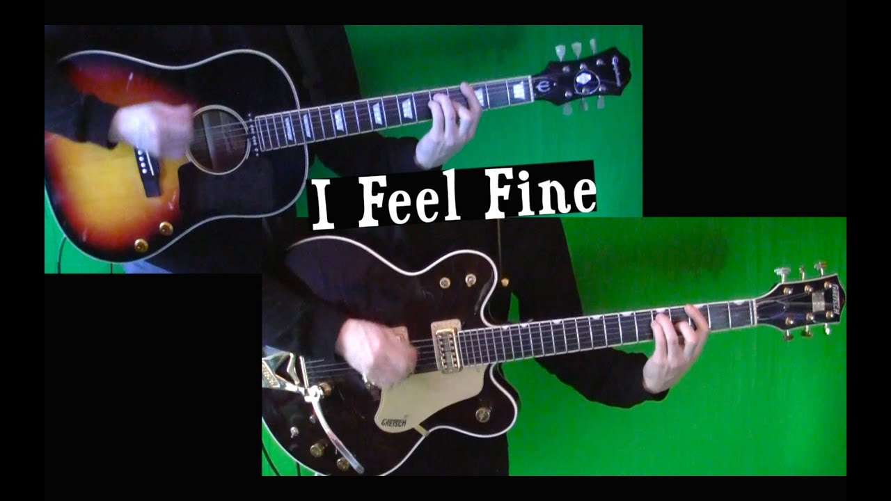 I Feel Fine - Lead and Rhythm Cover - Isolated Acoustic and Electric