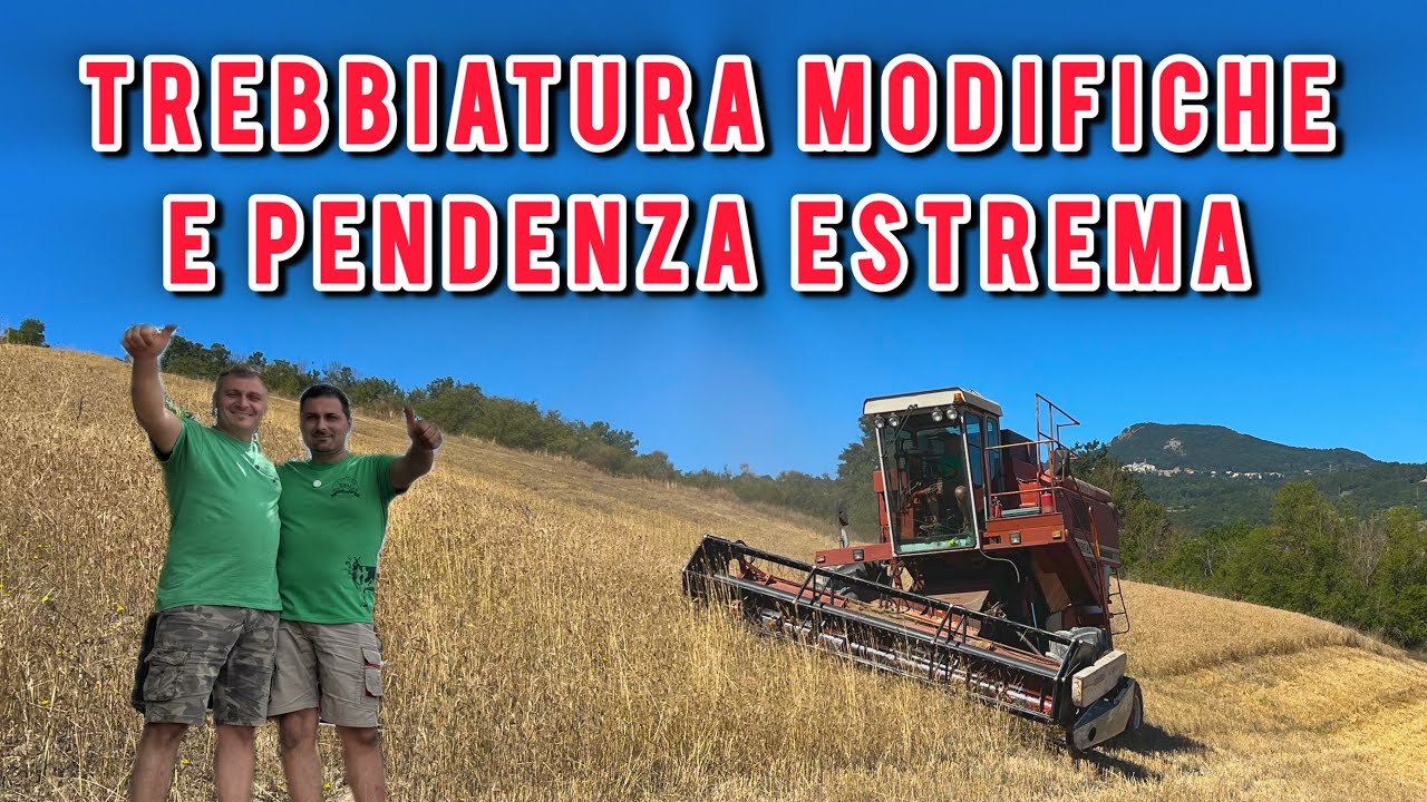 Trebbiatura in collina 2025, con la nostra 3350AL