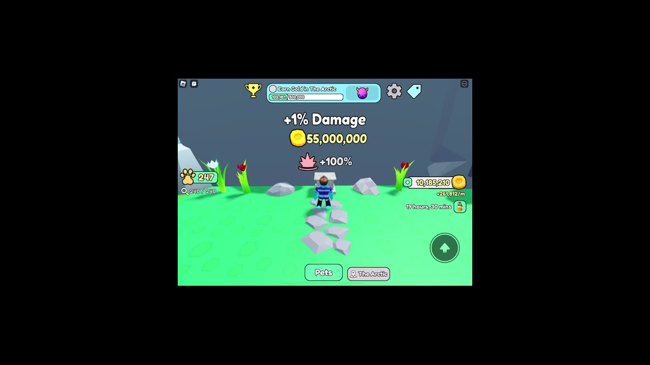 100% Damage in Collect All Pets