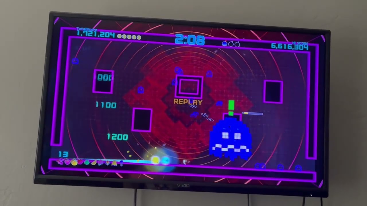 Pac-Man C E 2 plus 2P | Championship 2P (6,633,004) + commentary