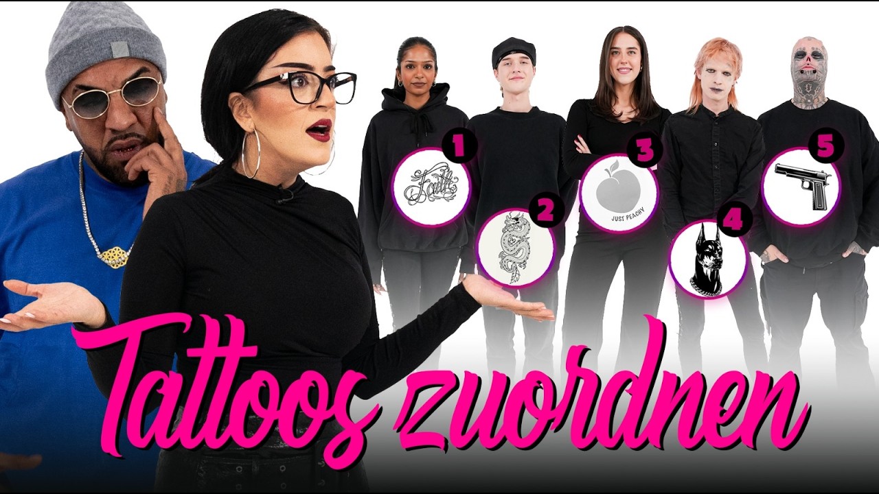 Tattoo-Raten mit Parshad & Mo Douzi - Wer geh&ouml;rt zu welchem Motiv? 🤯