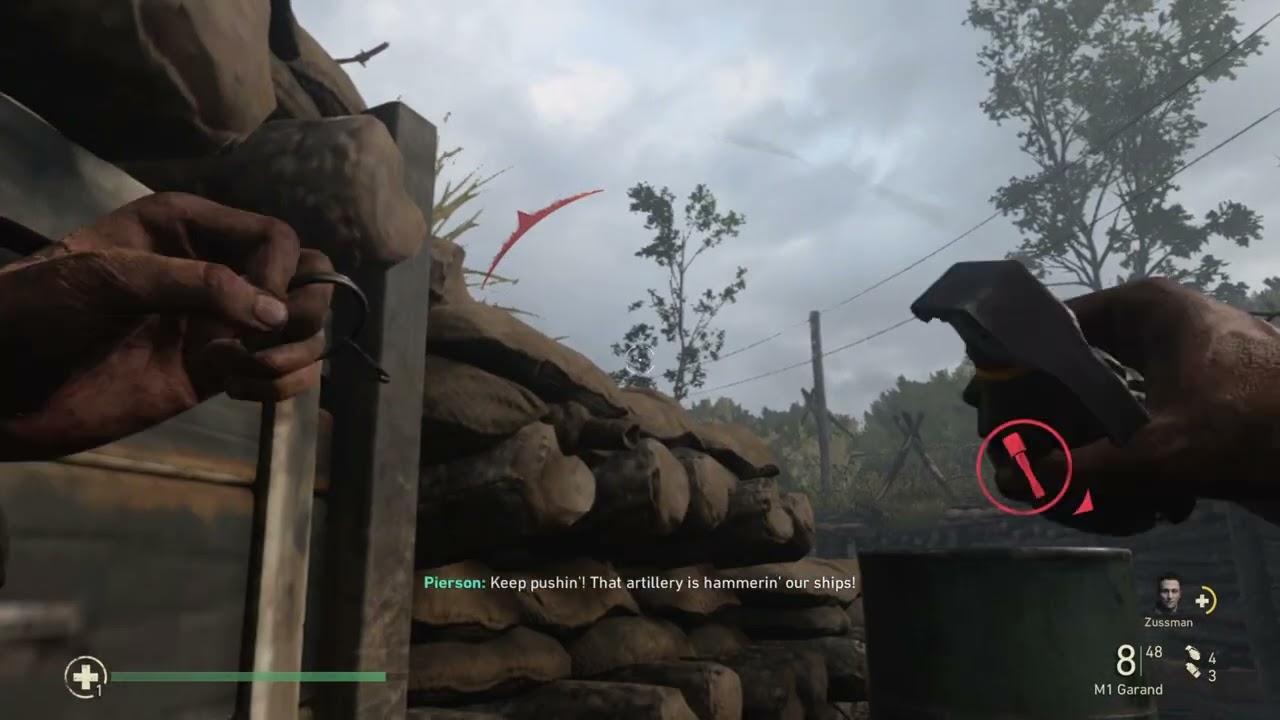 COD WW 2 game play part 1 mission 1