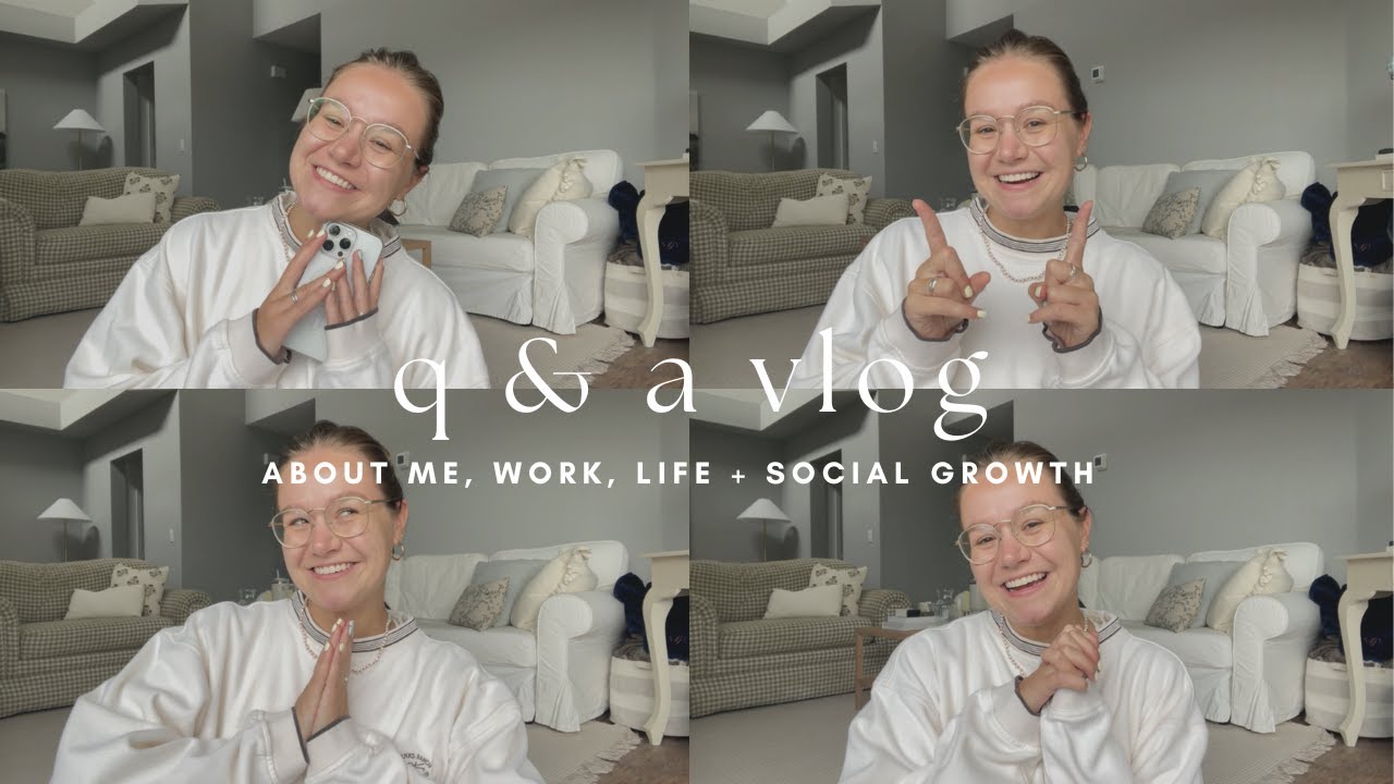 Q & A VLOG: Chatting about Life, Work, What's Next + Social Media Growth