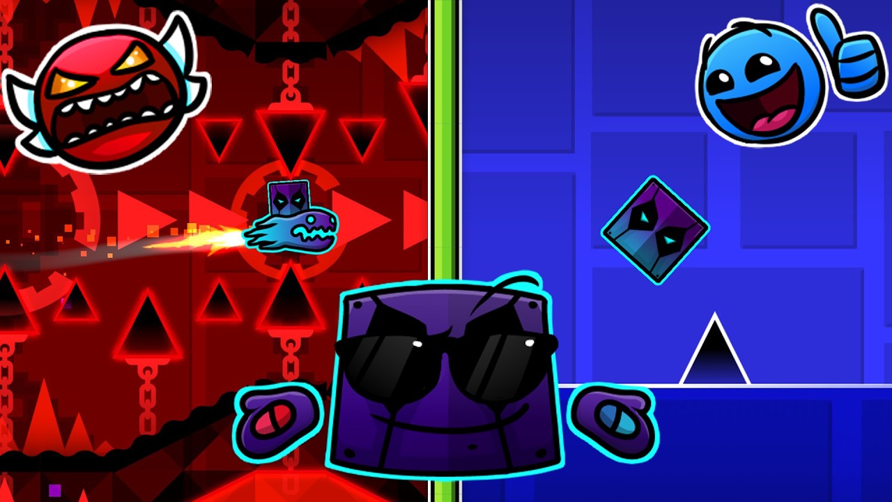 !!!EL RETO DE QUÉ PREFIERES EN GEOMETRY DASH!!! | Geometry Dash 2.2