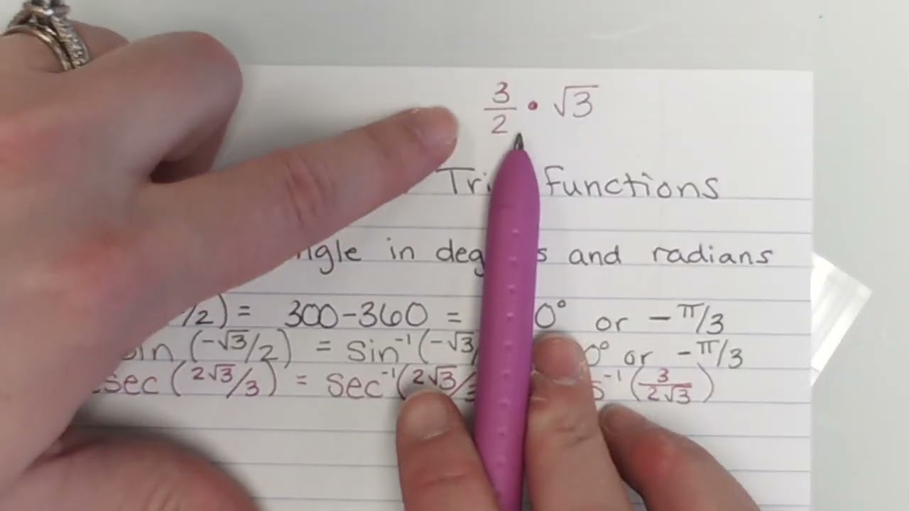 FST: 12.9 Day 2: Inverse Trig Functions