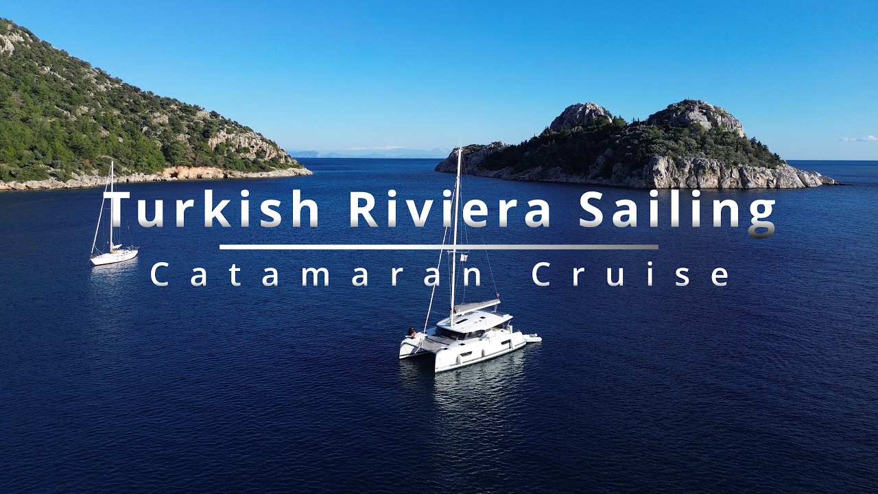Turkish Riviera Catamaran Cruise 🇹🇷 | Sailing the Turquoise Coast ⛵ & Drone Views