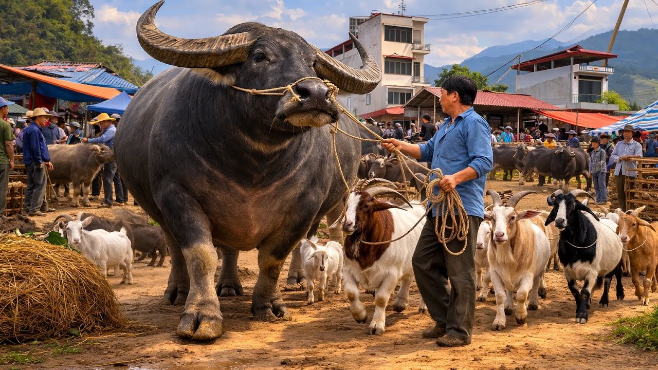 Chợ phiên đầu Xuân bán nhiều gia súc nhất tây Bắc,xã bảo nhai,03/03/2026