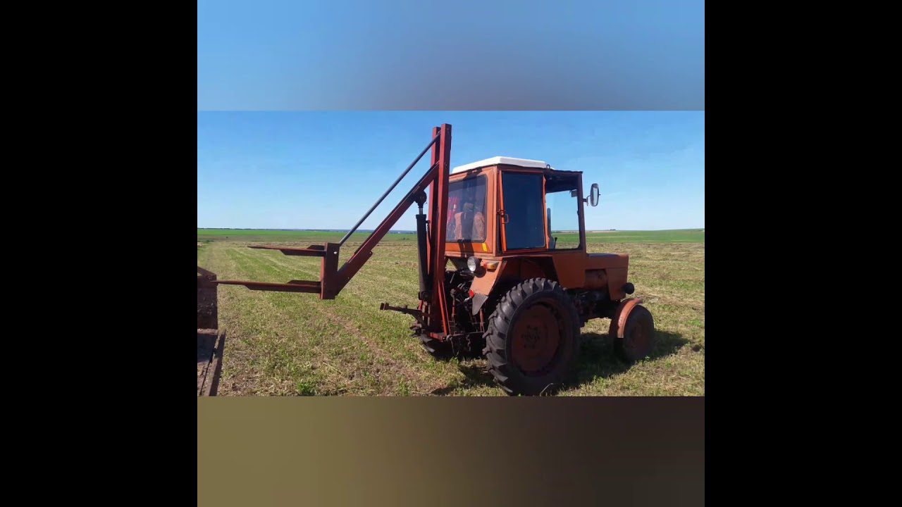 самодельный кун на трактор