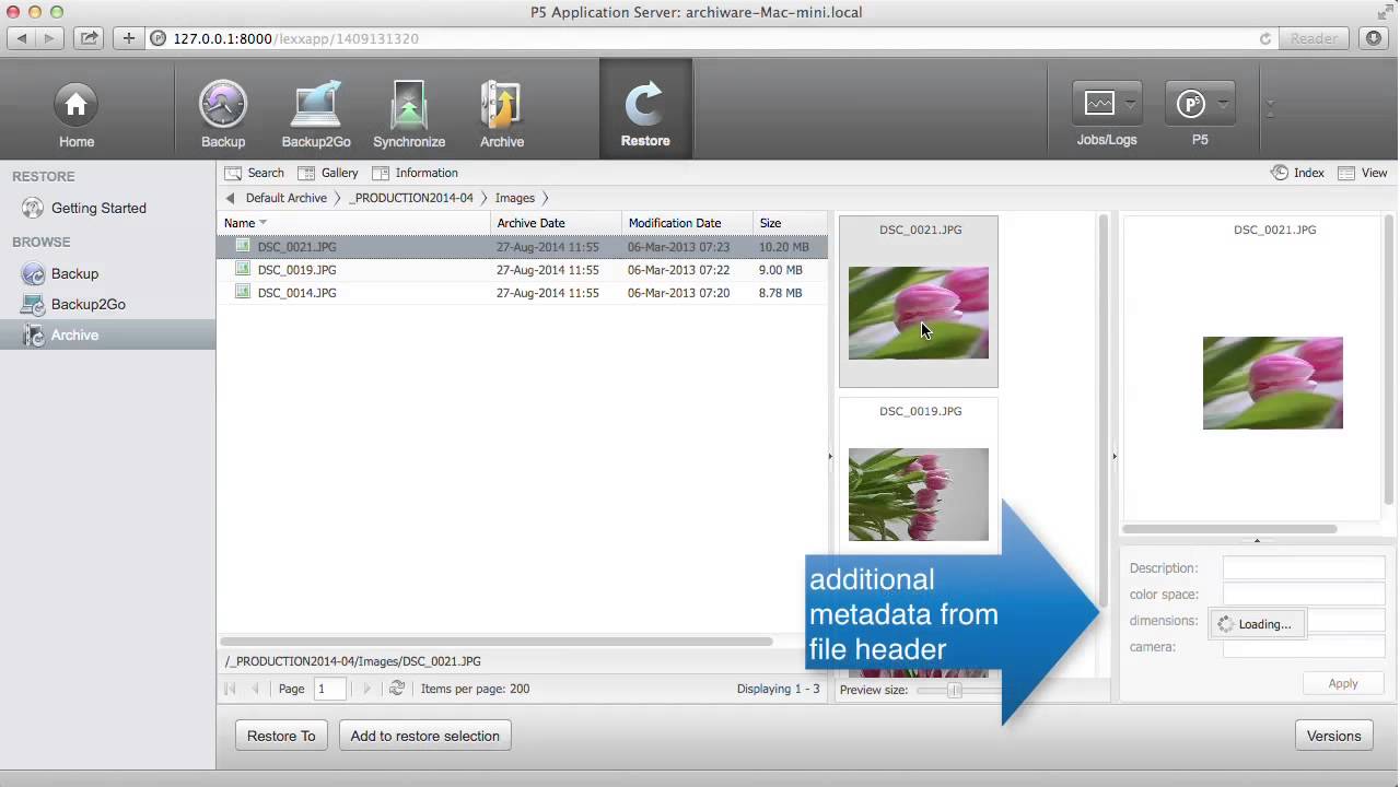 Archive media and video on LTO-6 with P5 Archive and mTape, first Thunderbolt LTO drive