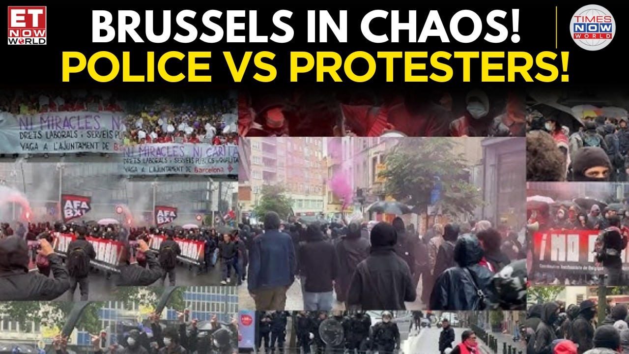 Brussels Erupts As Anti-Bardella Protesters Clash With Police, Smash Windows | SHOCKING VISUALS!