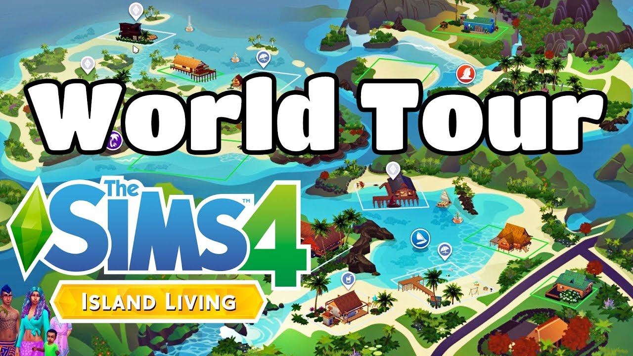 The Sims 4 Island Living Expansion Pack - Sulani World Overview and House Tours