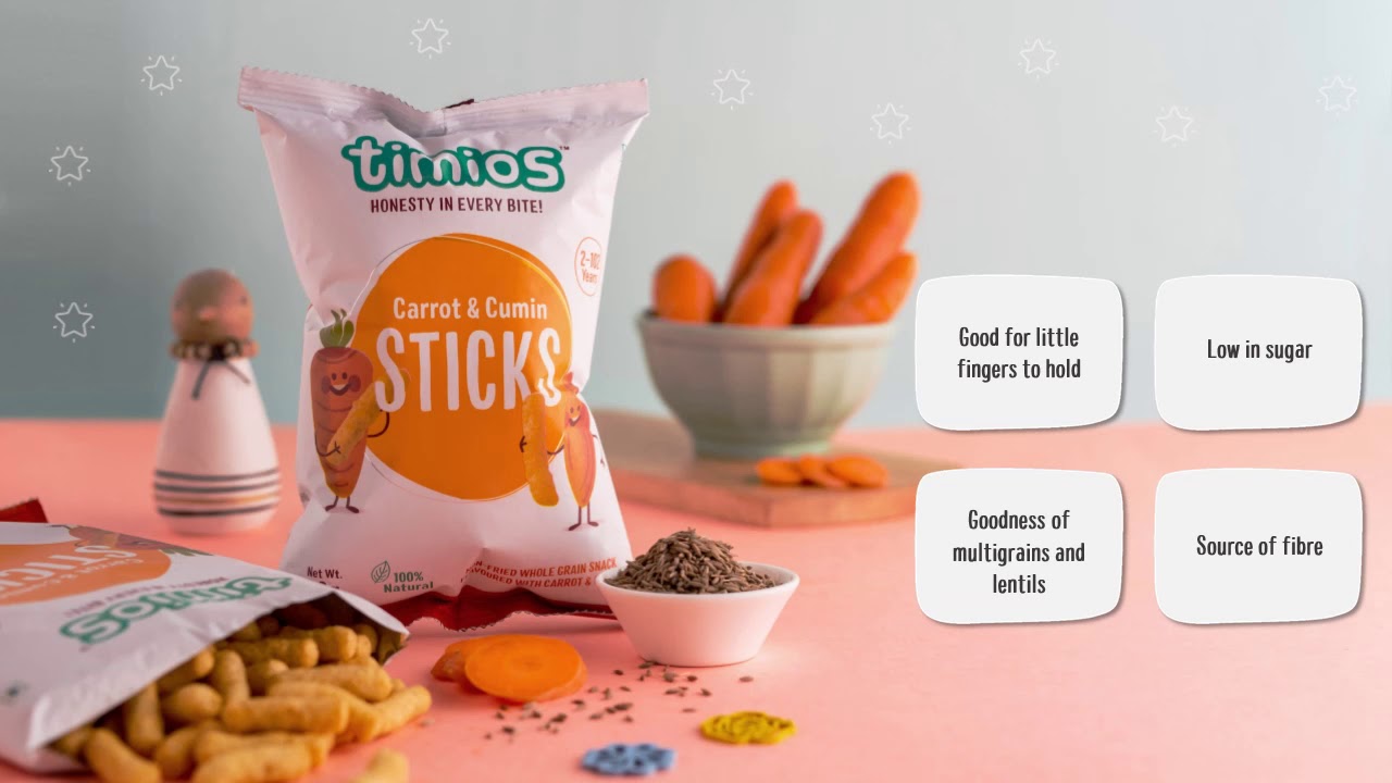 Timios Carrot & Cumin Sticks