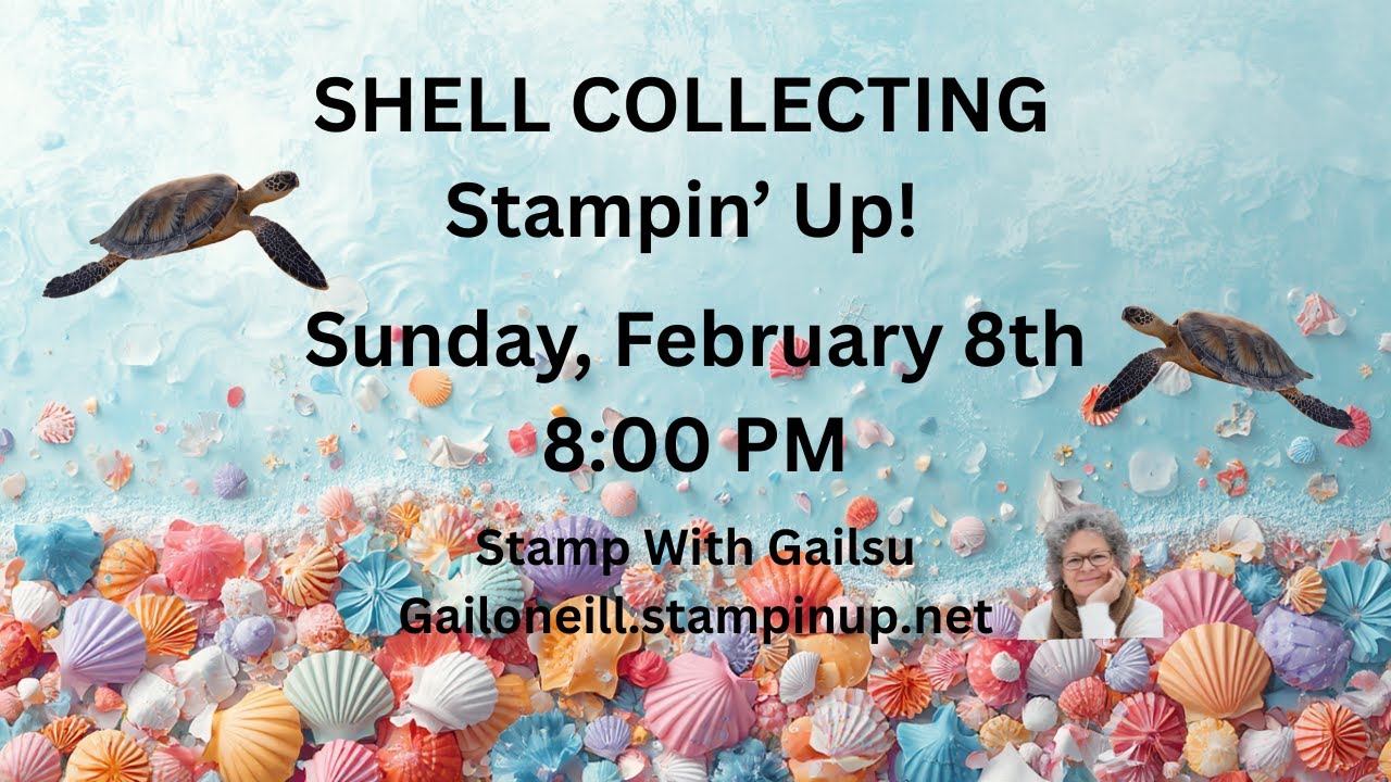 Shell Collecting Cards, Stampin' Up!