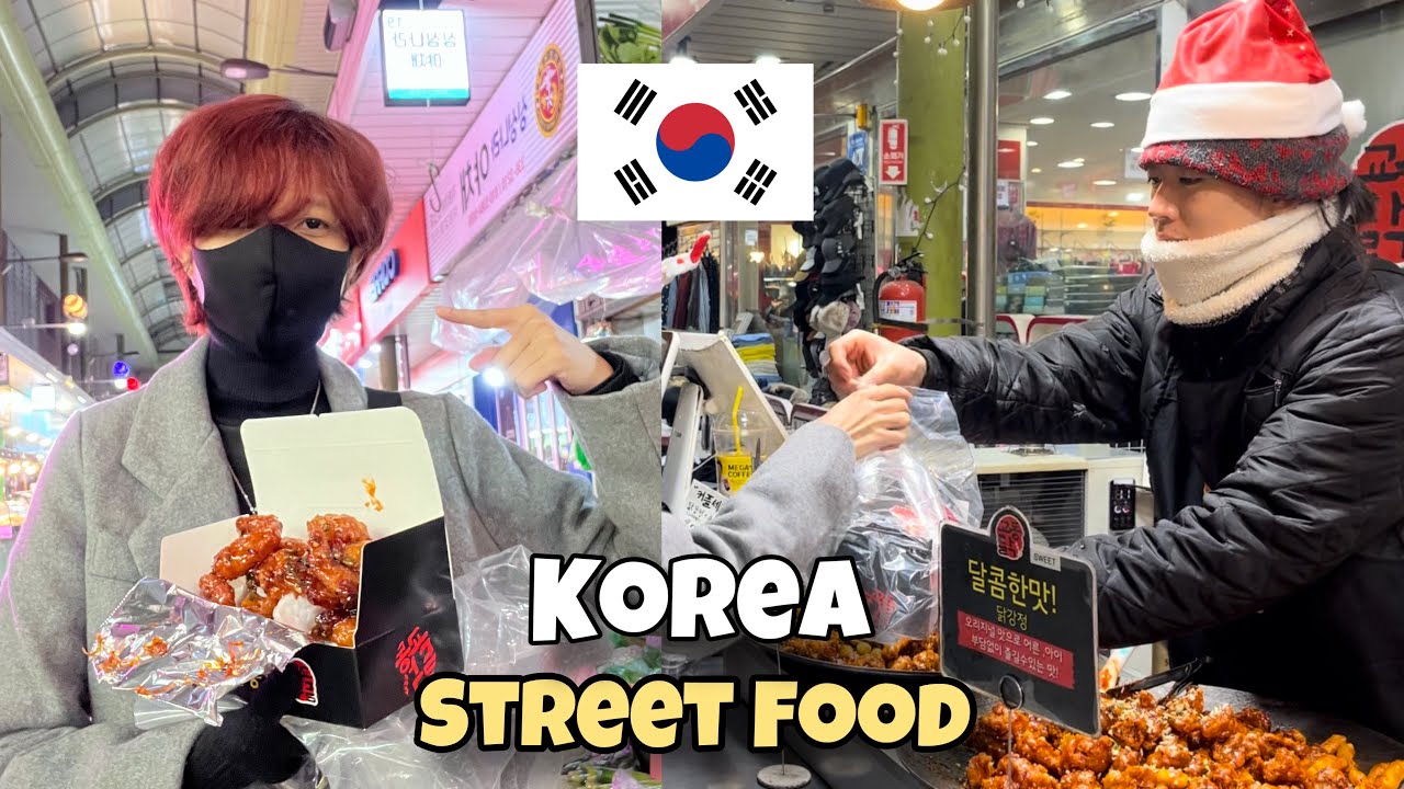 24 HOUR STREET FOOD CHALLENGE 🇰🇷😋
