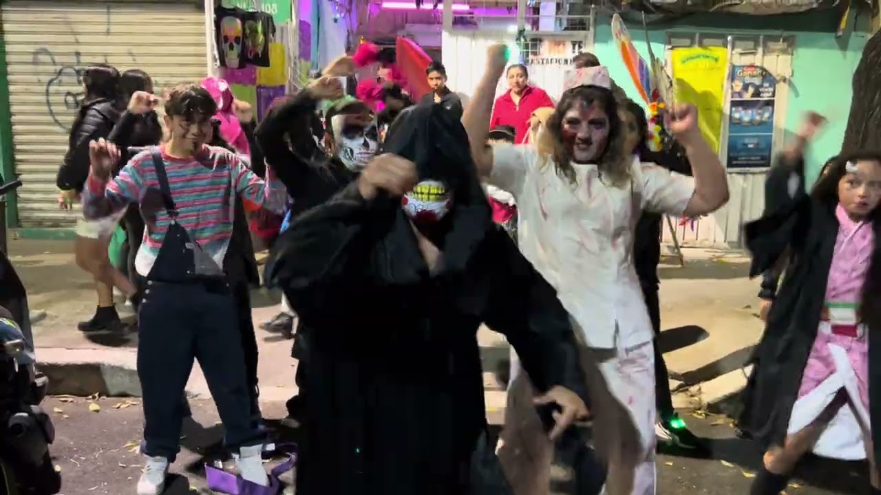 Triller día de muertos 2024 bailarines alumnos zumba y invitados 