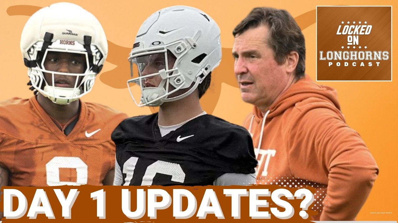 INSIDER: Texas Football Spring Practice Nuggets From Day 1 | Arch Manning, Cam Coleman and MORE