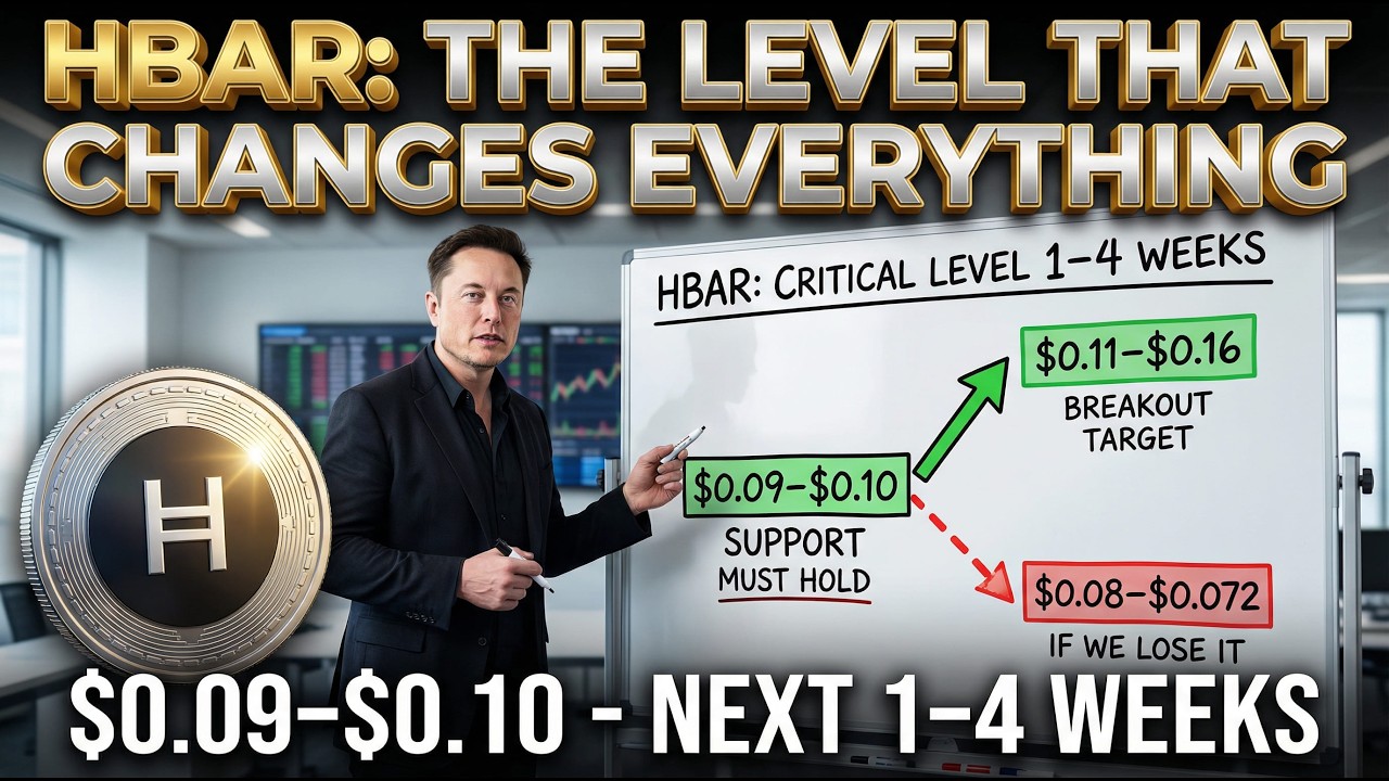 HBAR: the critical level that will change everything in 1–4 weeks
