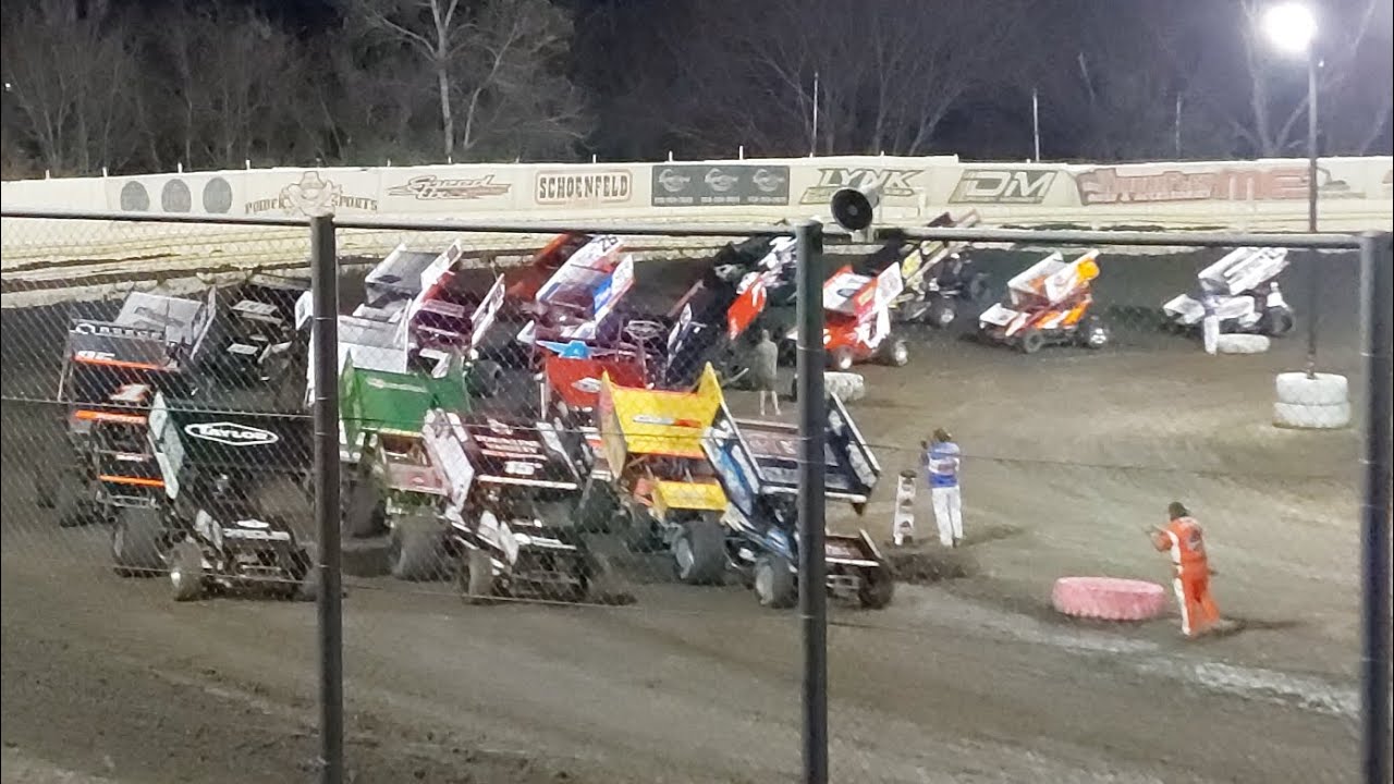 ASCS Sprint Car A-Feature part 3 of 3 Creek County Speedway 11/15/2025 Fuzzy's Fall Fling 