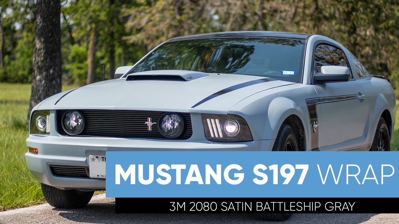 Mustang S197 3M 2080 Satin Battleship Gray Wrap