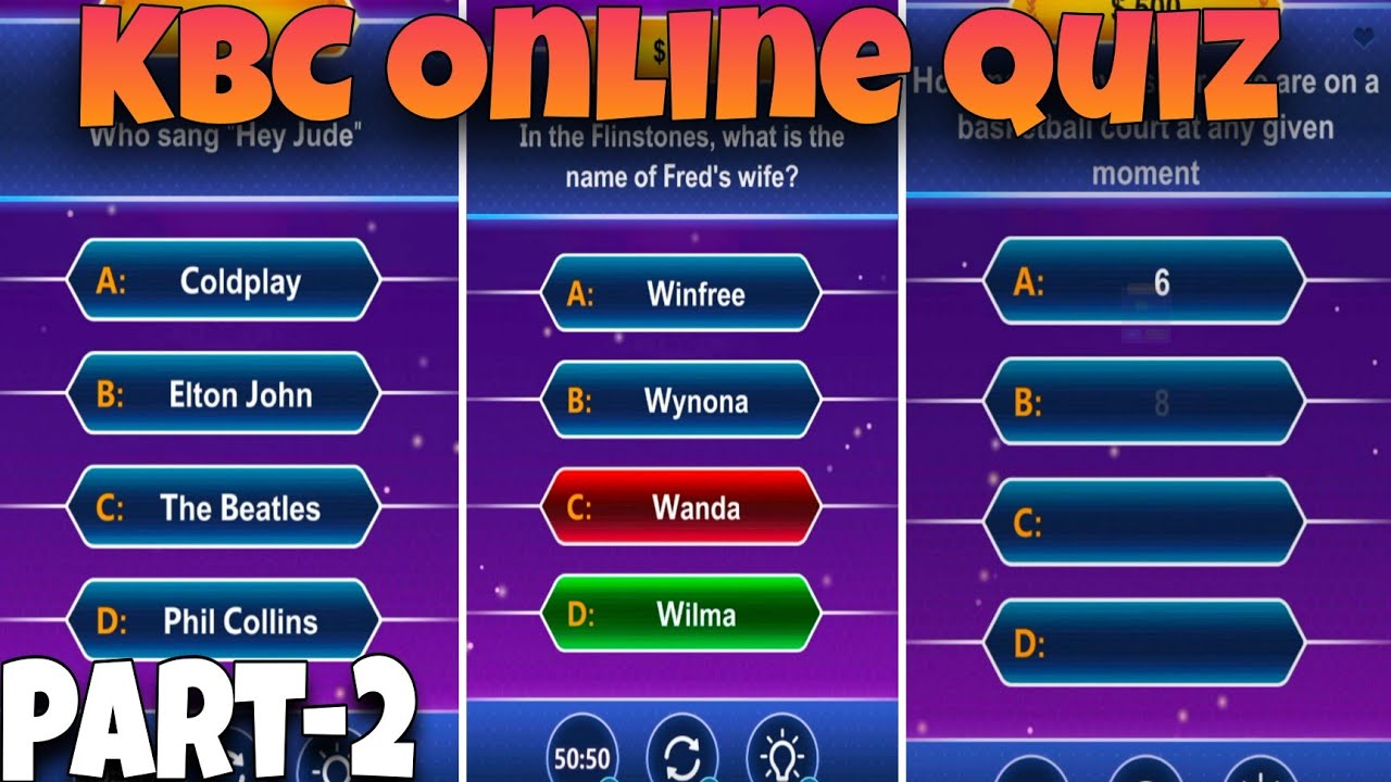 KBC Online Quiz || Part-2 KBC Game || Online Question Quiz #gaming 
