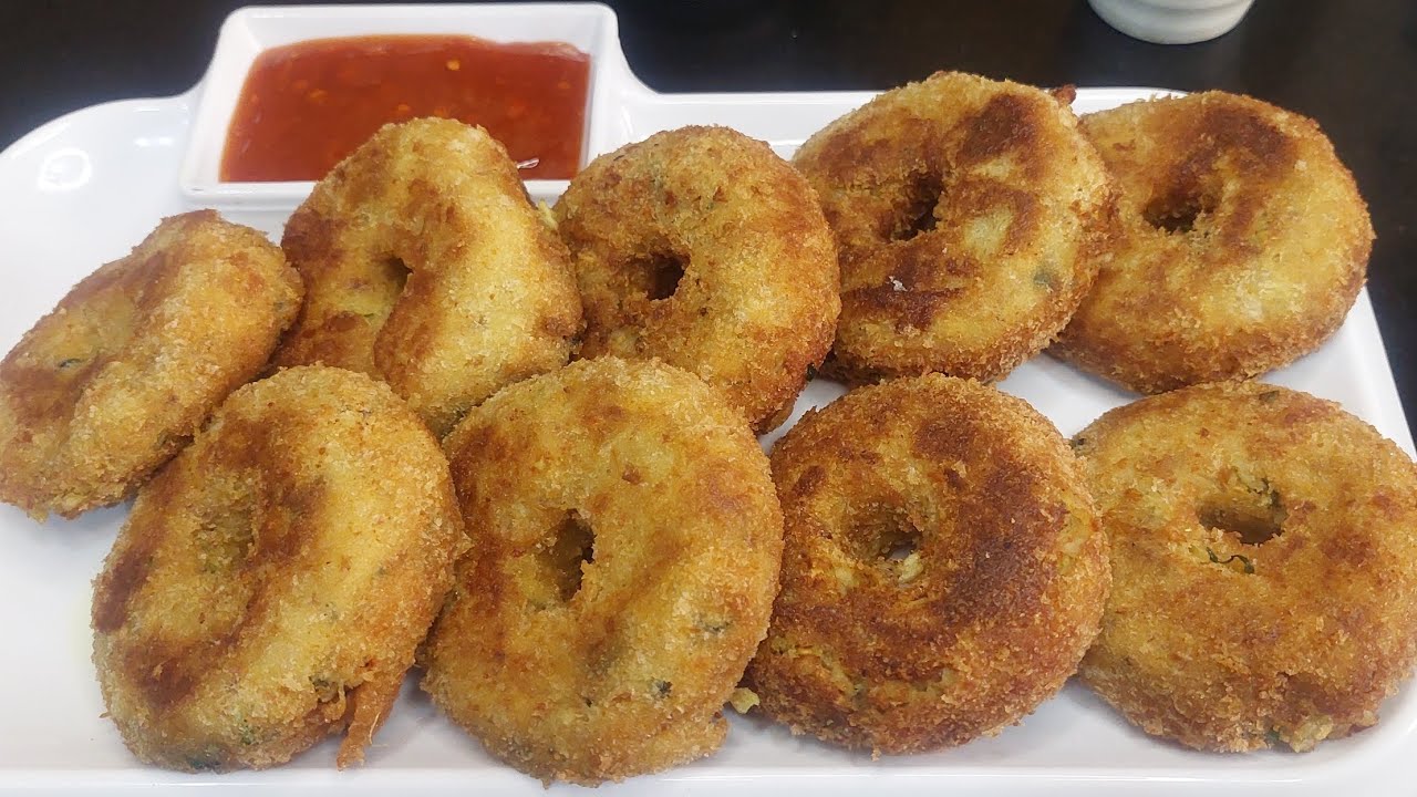 Aloo chicken donut recipe | Ramadan special | chicken donuts #food #cooking #easyrecipe #foodie #yum