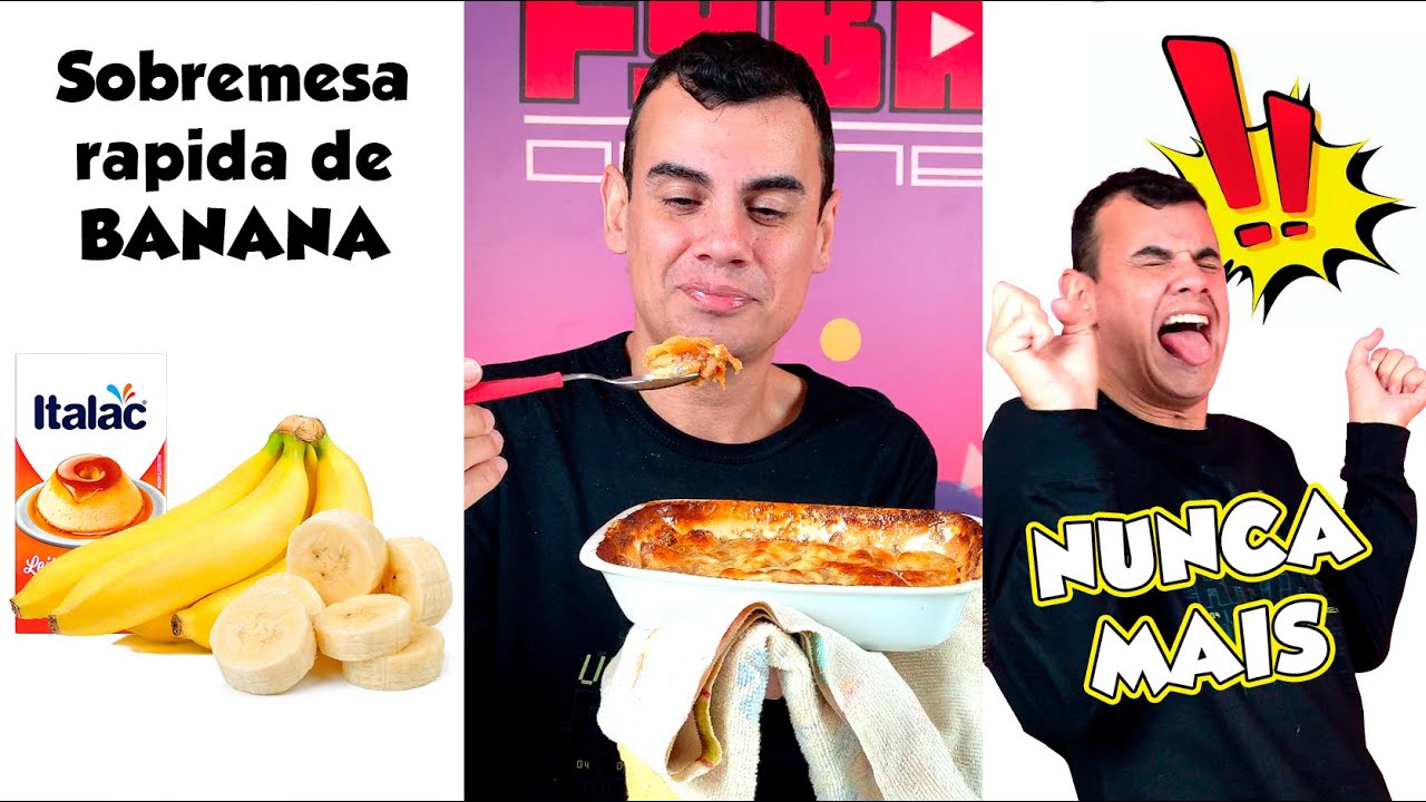SOBREMESA RÁPIDA DE BANANA - Fubá online