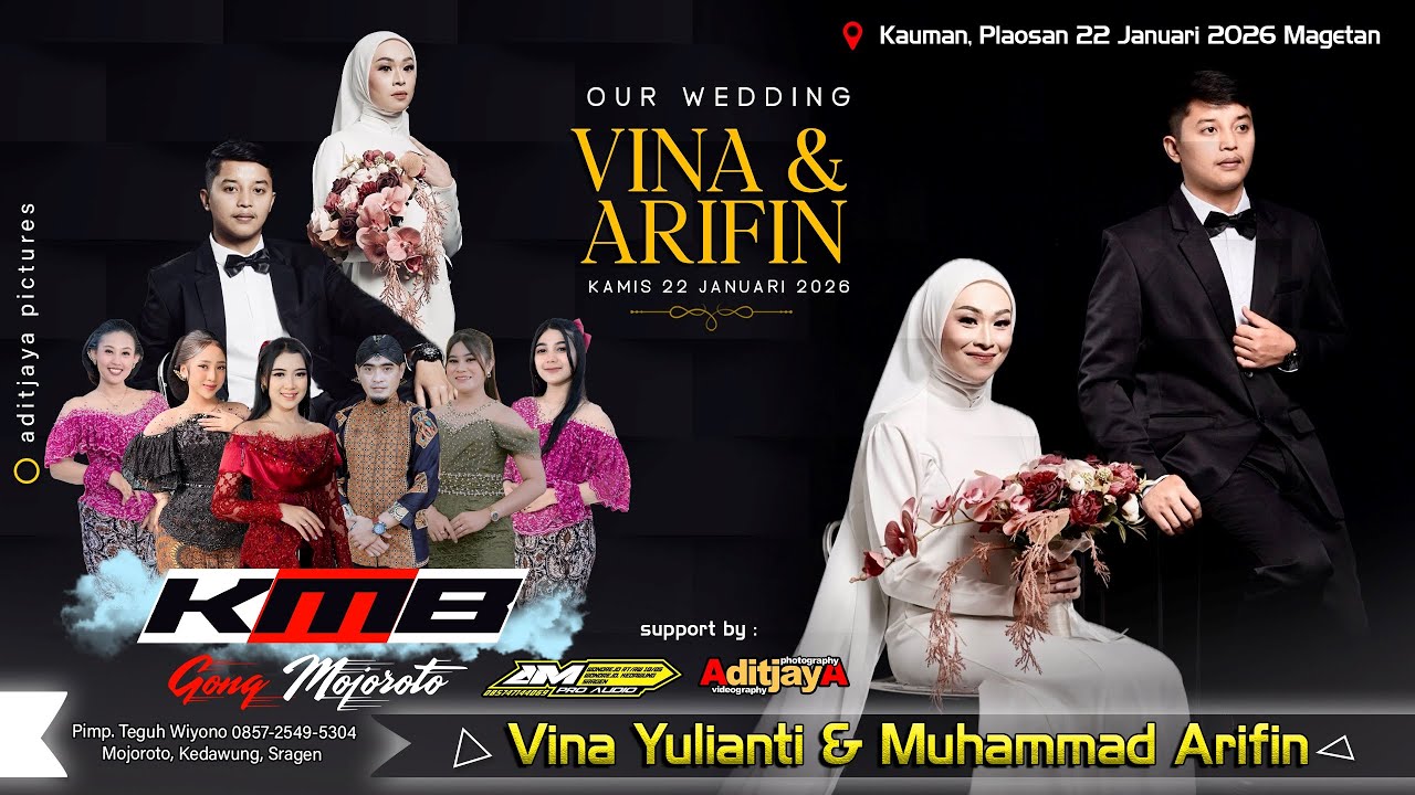 Live KMB Gedrug Sragen Wedding VINA & ARIFIN - AM pro audio - Aditjaya Pictures - Plaosan 22/01/26