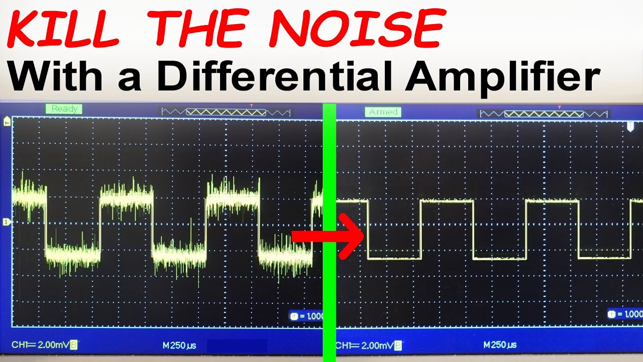 Low Noise Differential Amp Cuts Noise By ~100x