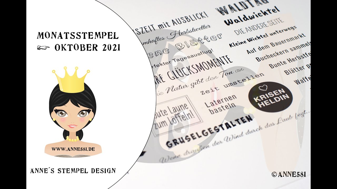 👑Der Monatsstempel Oktober 2021 im Detail