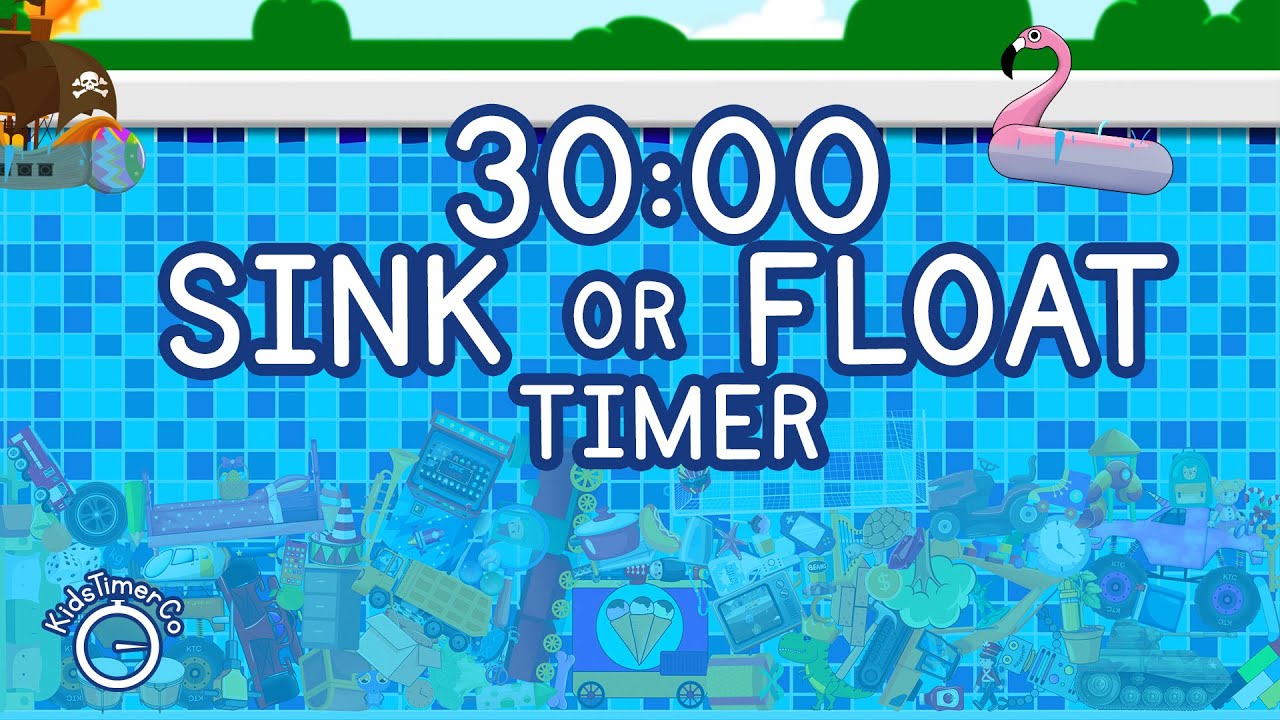 30 Minute Sink or Float Fun! A Super Simple Visual Timer for Everyone!