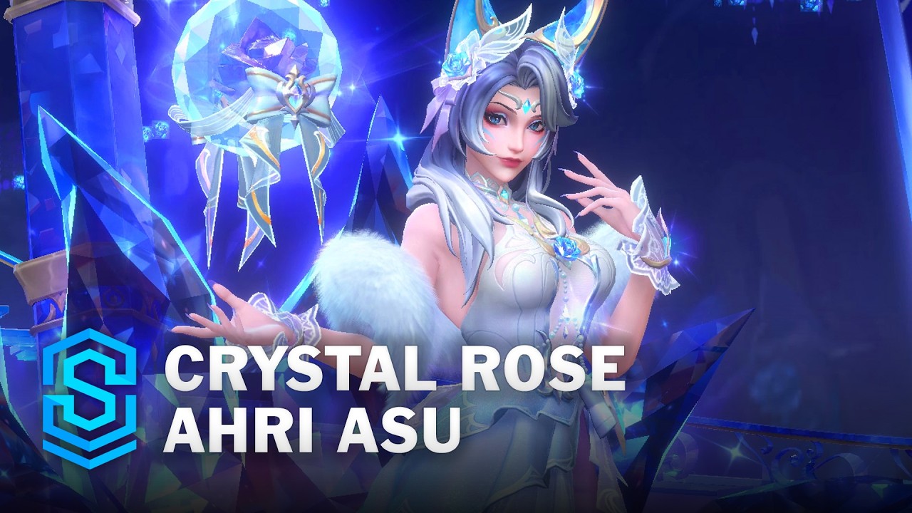 Crystal Rose Ahri ASU Wild Rift Skin Spotlight
