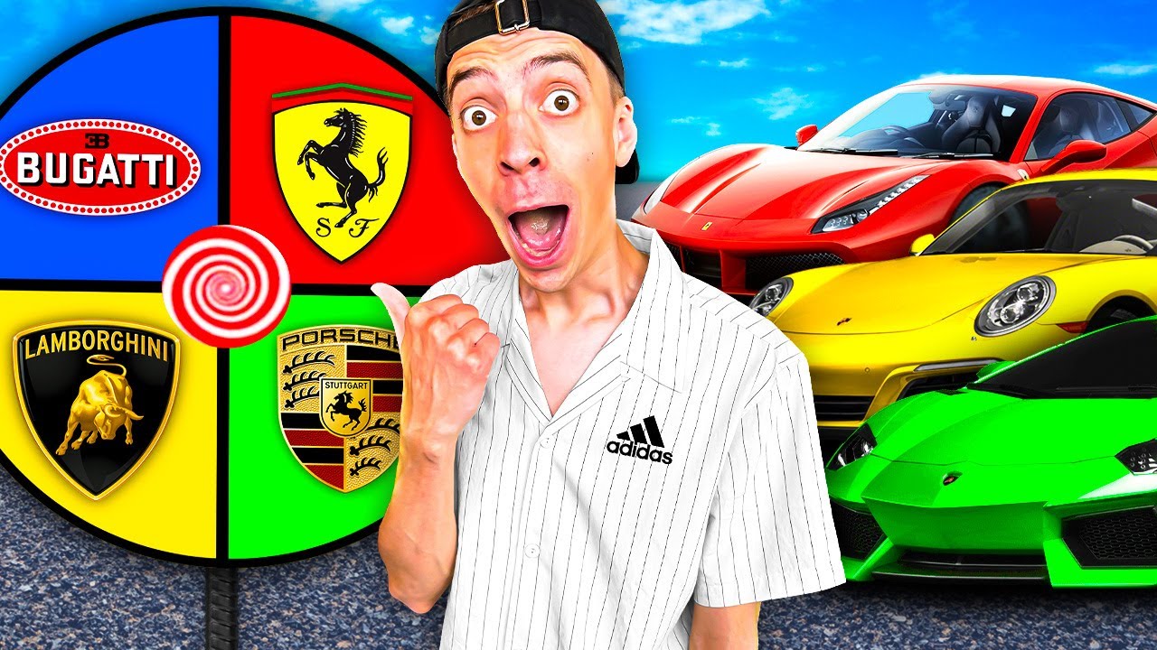 GLÜCKSRAD bestimmt 24 STUNDEN mein AUTO! 😳 (Ferrari, Lamborghini..)