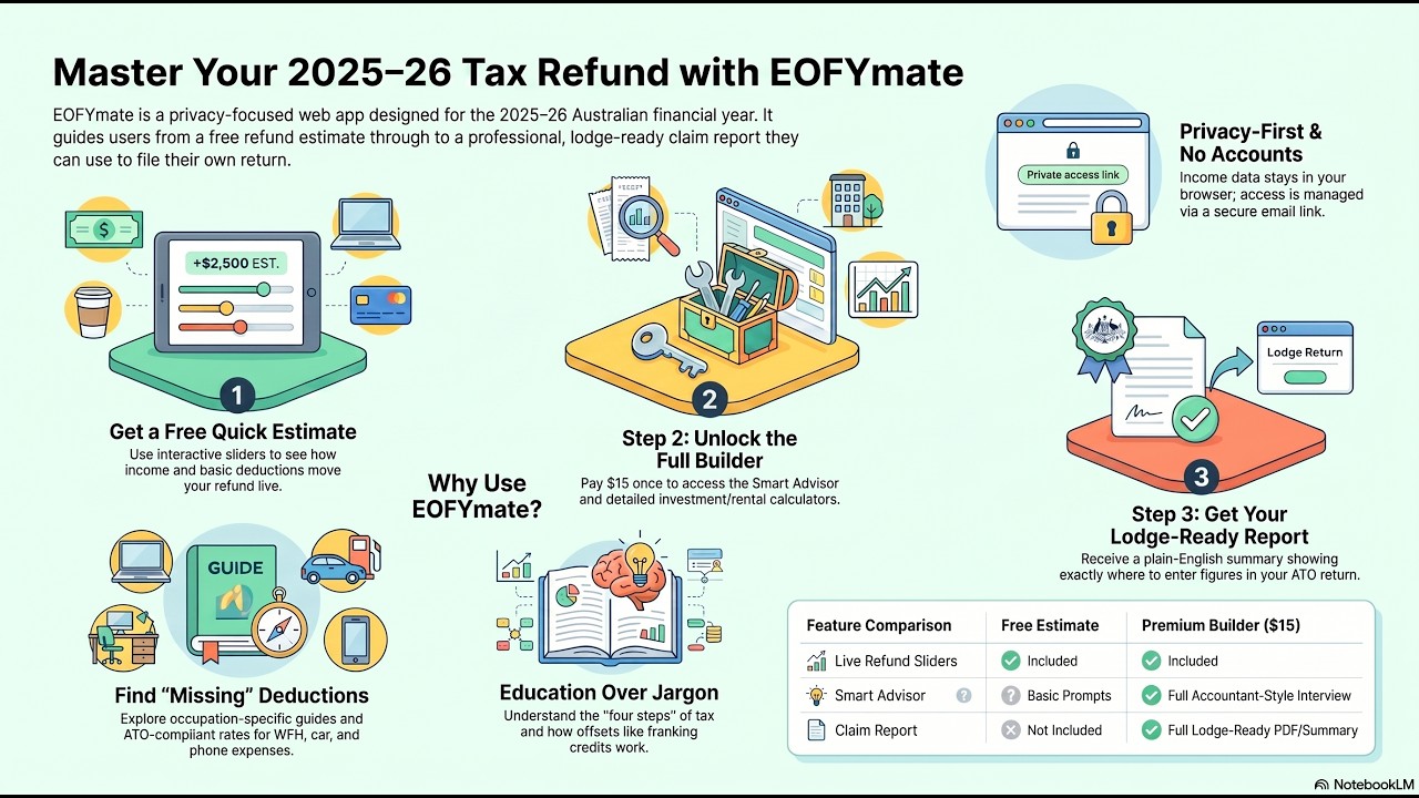 EOFYmate Explained: Tax Refund Estimate for Your 2025&ndash;26 Australian Tax Return