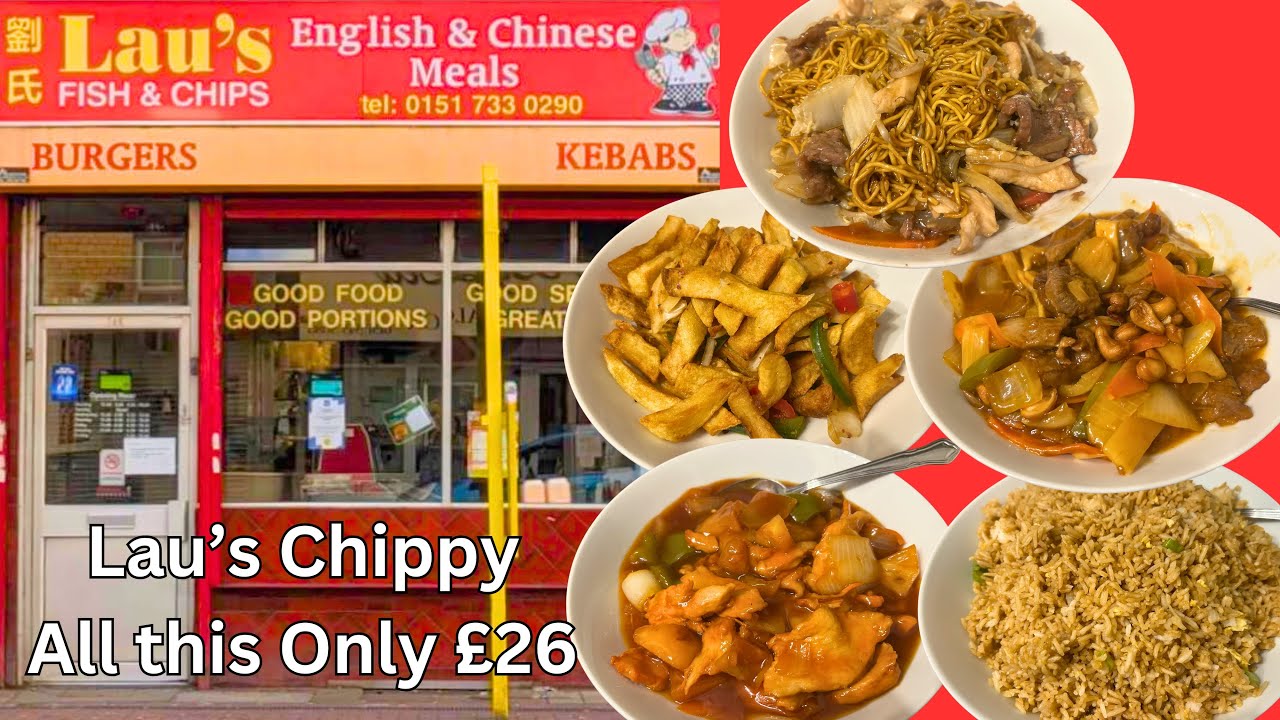 Lau's Chippy Smithdown Road Liverpool All This Food £26