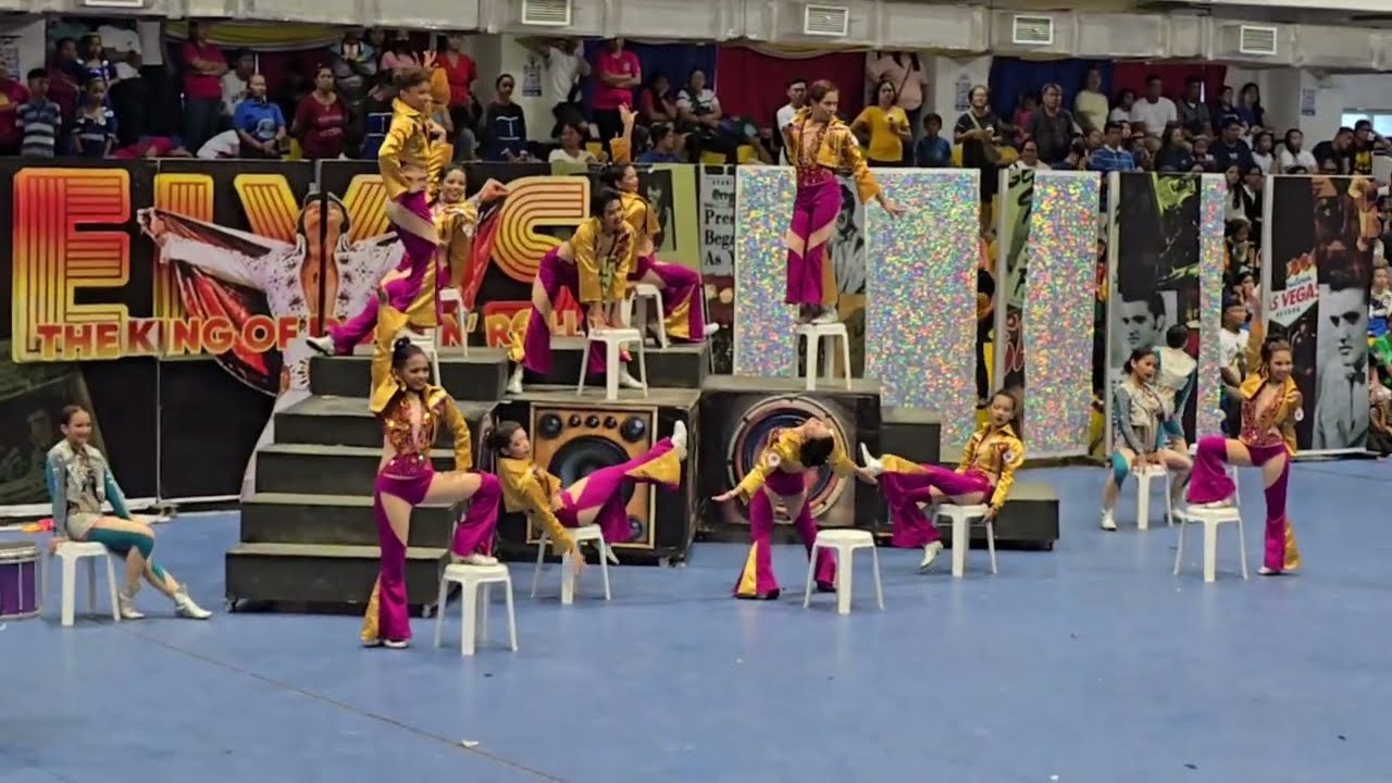 The Our Lady of Peace School Blue Marching Condors of Antipolo at the Strike Gymnasium Bacoor Cavite