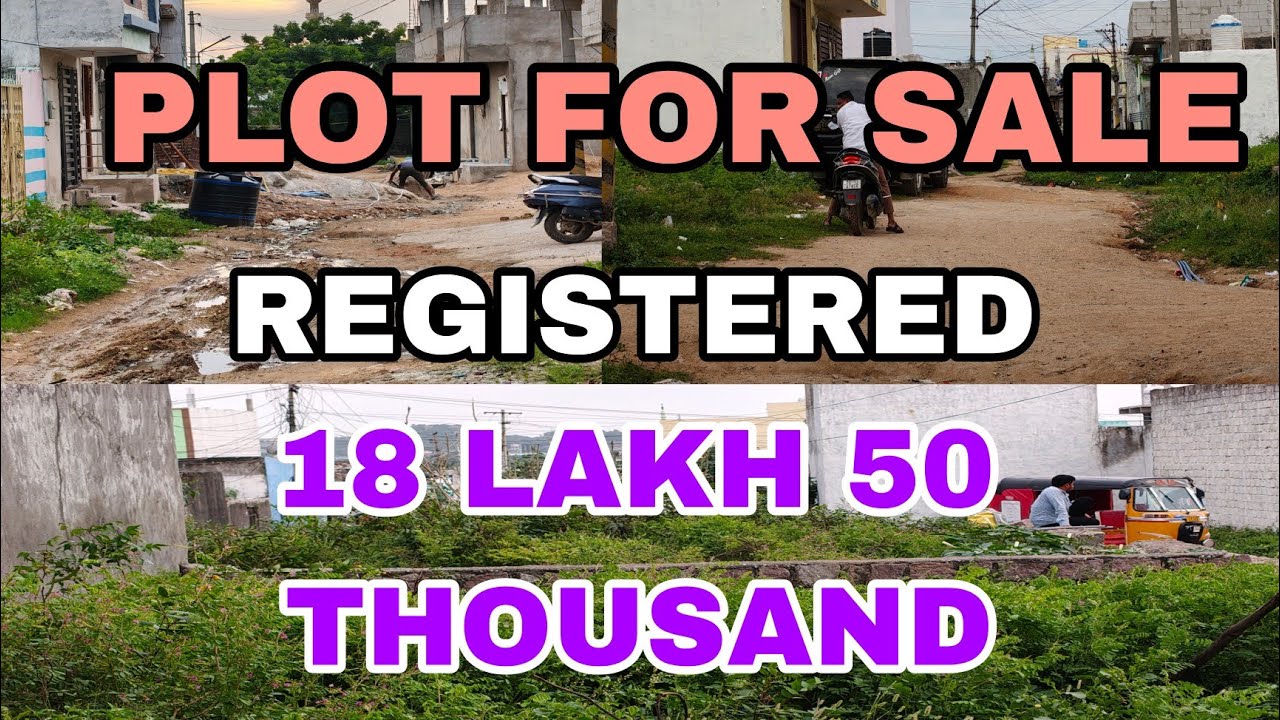  OPEN PLOT FOR SALE IN HYDERABAD MOHD NAGAR JB ABDAT COLONY FACE 2 REGISTERED CLEAR TITLE 