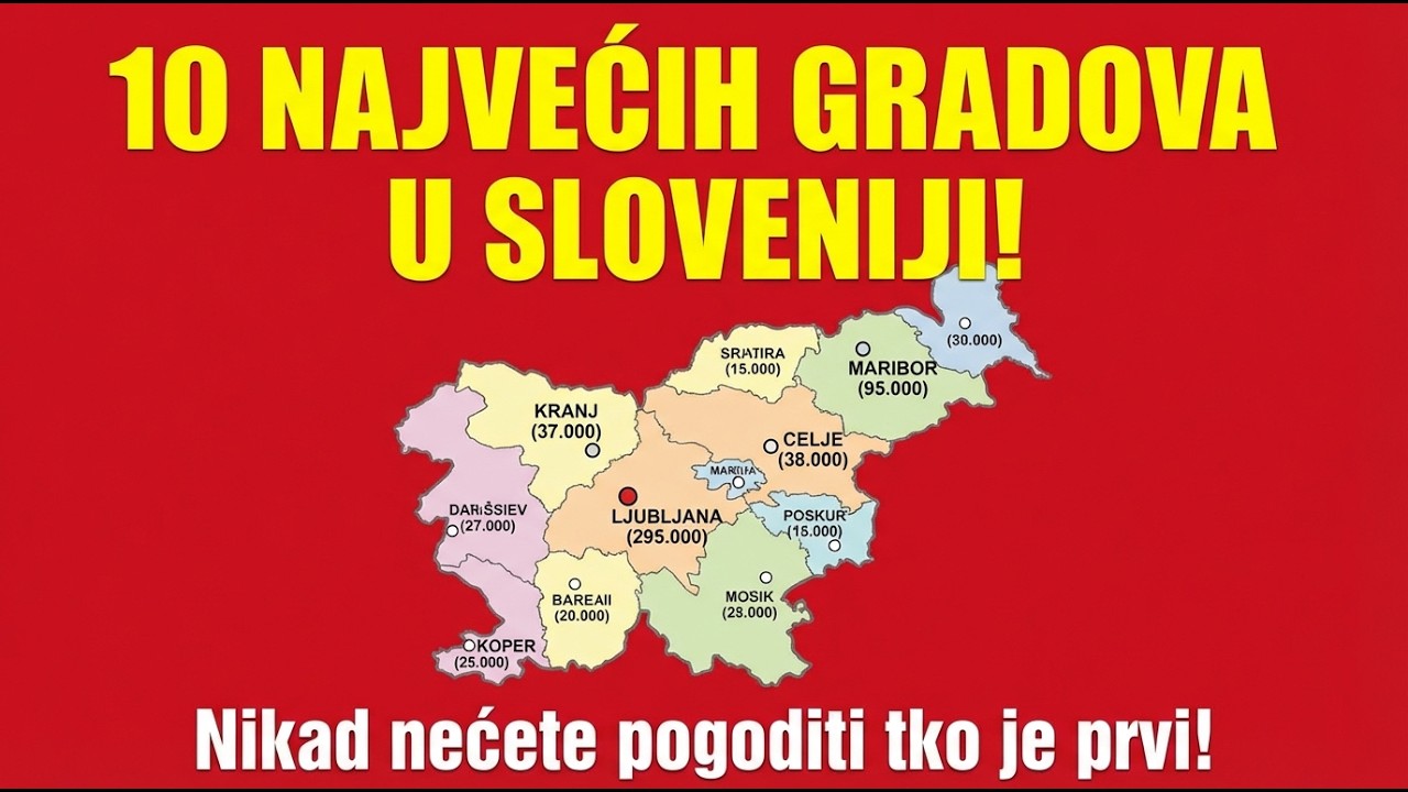 10 NAJVEĆIH GRADOVA U SLOVENIJI – Ljubljana tek #2?!