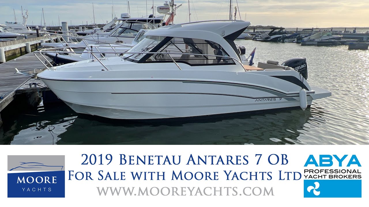 2019 Beneteau Antares 7 OB for sale with Moore Yachts Ltd