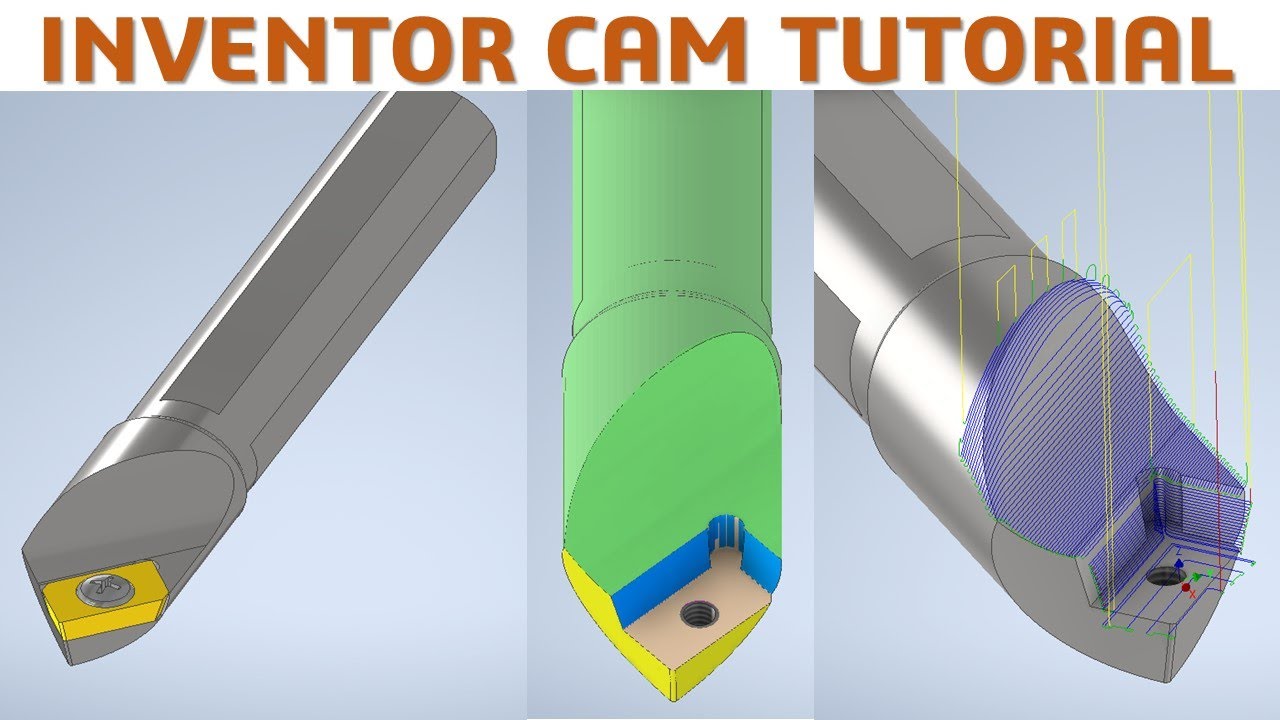 Inventor CAM HSM 2021 Tutorial #50 | Creater Toolpath 3D Milling Toolholder CNC Lathe