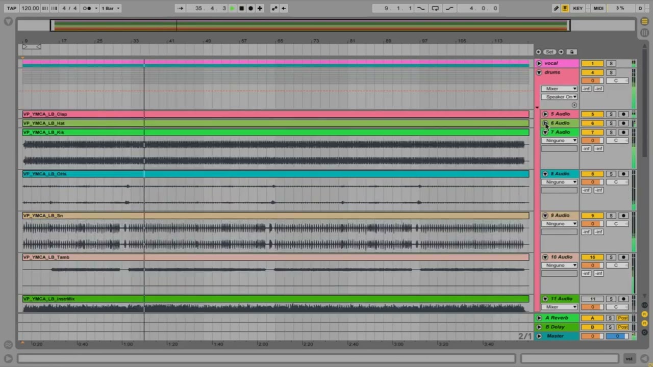 Village People - YMCA (Stems Original) Acapella Studio #instrumental #vocal #acapella #stems