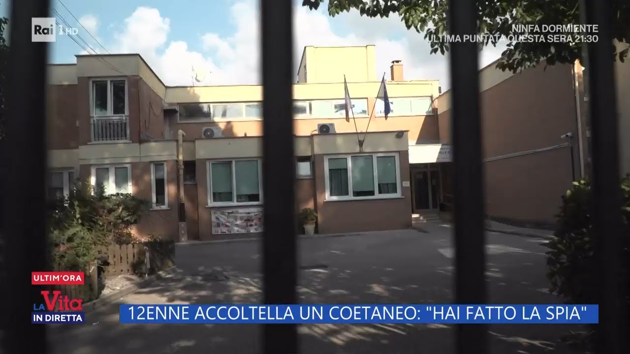 Roma, ragazza 12enne accoltella un compagno di classe - La Vita in diretta 04/11/2024