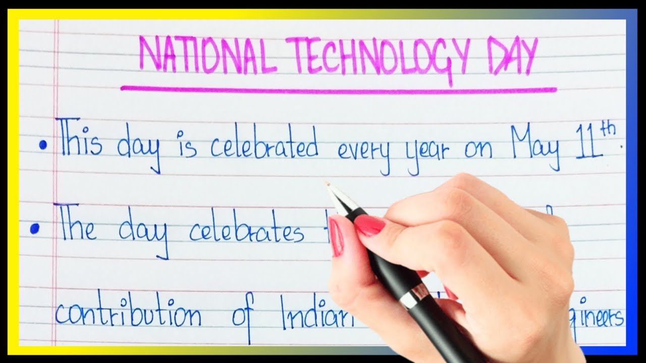 10 lines on national technology day | Essay on national technology day | Technology day par essay