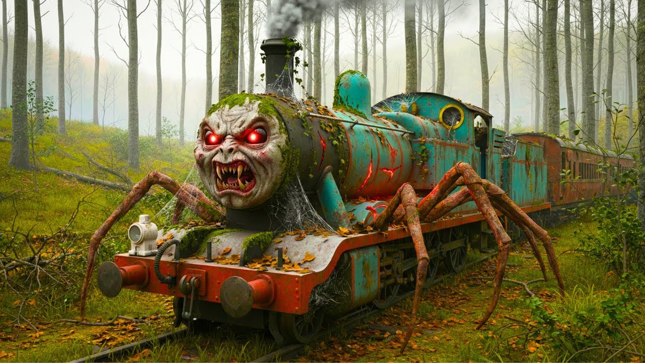 ASMR Car Restoration! Restoring the Evil Spider Train in the Forest