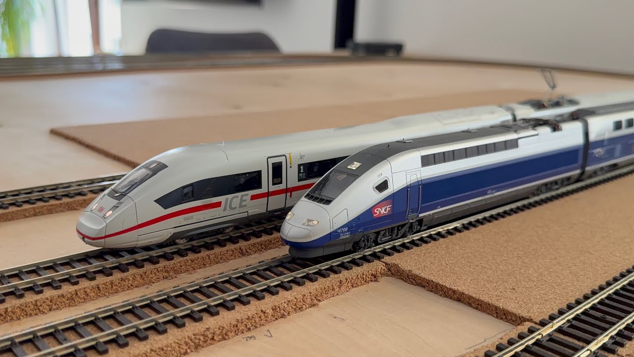 UNBOXING ICE 4 Piko 51402 i przejazd na makiecie z TGV EuroDuplex 