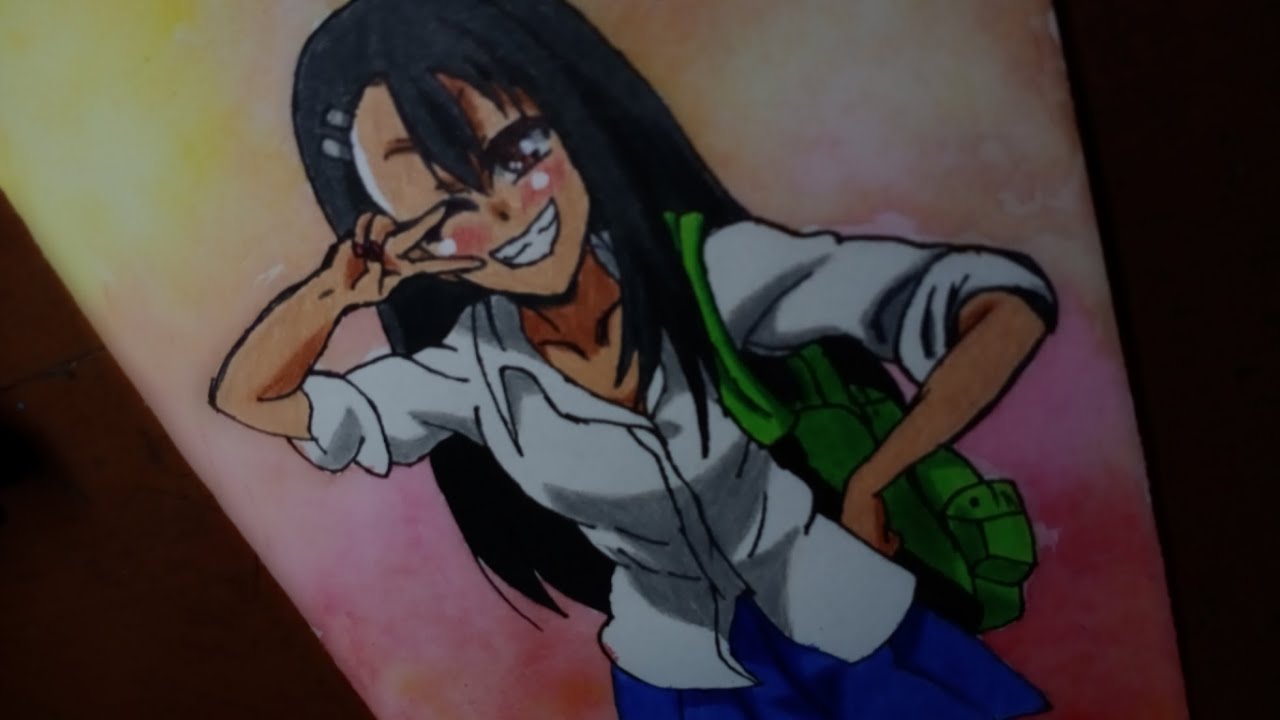 How to draw Nagatoro | Ijiranaide Nagatoro-San イジらないで、長瀞さん| colour pencils | (step by step)